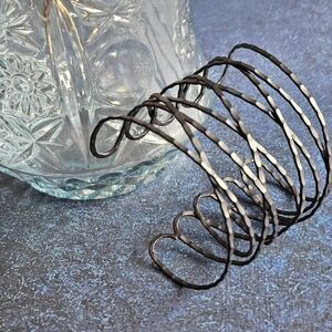 Black Wire Cuff Bracelet